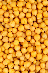 Freshly cooked chickpeas legumes food texture detail background