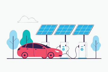 Electric Vehicles Charging Station Powered by Solar