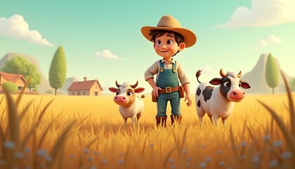  A Serene Day on the Farm