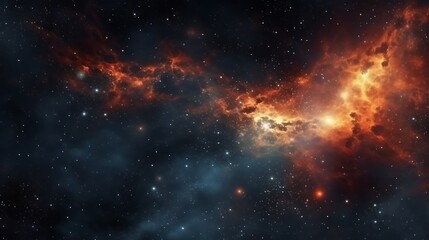 Fototapeta premium Celestial Nebula Cosmic Cloudscape Starry Expanse