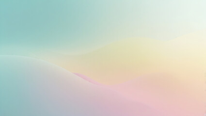 A high-resolution background featuring a modern pastel gradient that transitions from soft aqua to pale yellow and peachy pink, designed to create a smooth and minimalist feel.