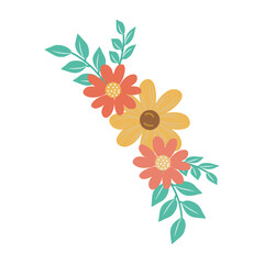 Flower with pastel color