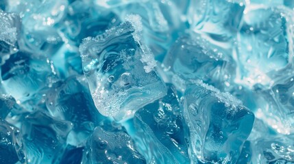 Fototapeta premium icecubes background,icecubes texture,icecubes wallpaper,ice helps to feel refreshed and cool water from the icecubes helps the water refresh your life and feel good.ice drinks for refreshment business