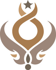 cultural and religious logo icon as a symbol of religious spiritual experience