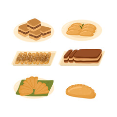 Set of Indonesian Traditional Sweet Food 