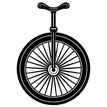 recommend clip art: vintage unicycle  wheel