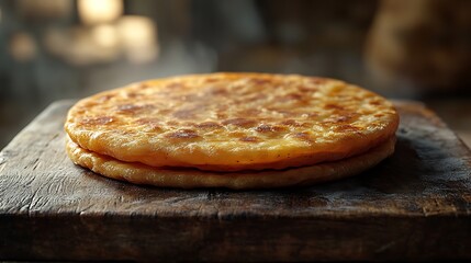 Authentic Chapati Cooking Process Captured With Flames And Golden Flatbread Photo