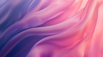 Fototapeta premium Dark blue and purple silk satin fabric transitioning to soft pink tones, with a gradient effect that adds depth and elegance to the silky smooth background.