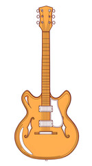 Obraz premium Illustration of an electric guitar design