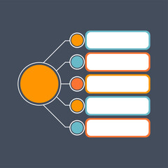 Fototapeta premium Infographic Flowchart for Business and Education Presentation