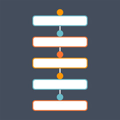 Obraz premium Infographic Organization Chart. Infographic Flowchart for Business Presentation