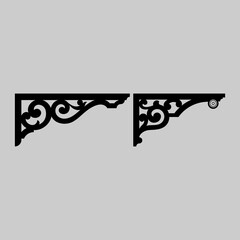The vector file Corner Craftsman GPA Gable decoration