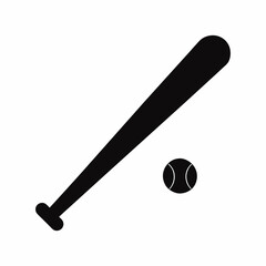vector-silhouette-of-baseball-bat-with-the-ball