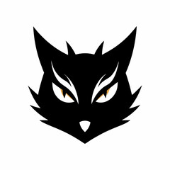 vector-silhouette-of-beast-eyes-black-silhouette