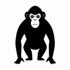 vector-silhouette-of-chimpanzee-3