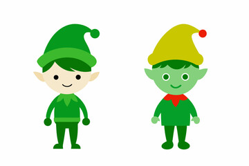 vector-silhouette-of-cute-little-kid-wearing-green