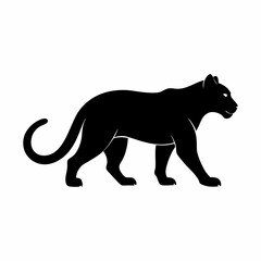 Vector-silhouette-of- tiger prowler