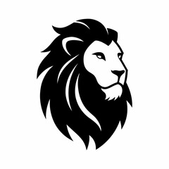 vector-silhouette-of-head-lion-line-silhouette