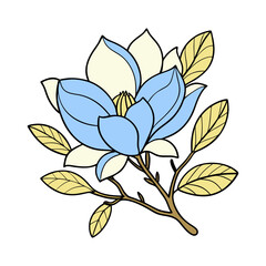 vector-silhouette-of-magnolia 1