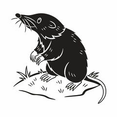 vector-silhouette-of-mole