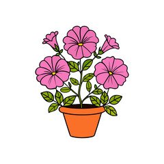 vector-silhouette-of-petunia