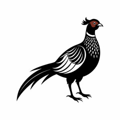 vector-silhouette-of-pheasant