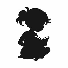 vector-silhouette-of-little-girl