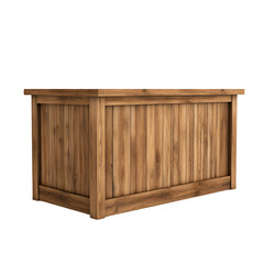 Wooden bar design, ideal for home or commercial use, white isolate background.