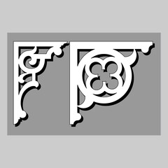 The vector file Corner Craftsman GPA Gable decoration