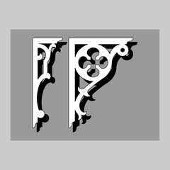 The vector file Corner Craftsman GPA Gable decoration