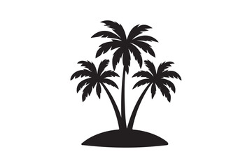 Obraz premium palm tree silhouette