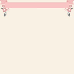 pink floral frame