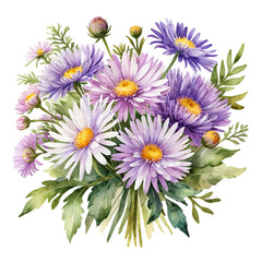 Obraz premium Watercolor Flower Bouquet