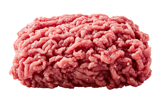 Ground beef png isolated on transparent background