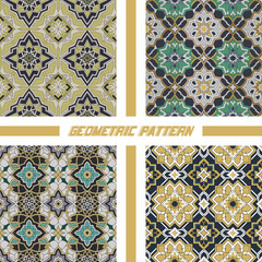 Sophisticated Islamic Geometric Art Set.