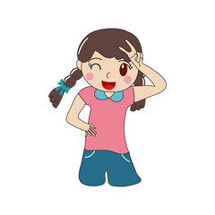 Girl Sticker