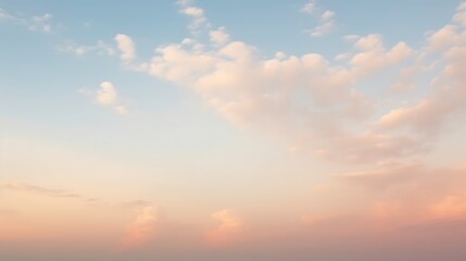 Obraz premium Soft Pink and Blue Clouds at Sunset