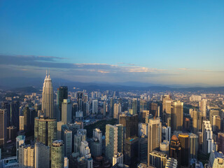 Obraz premium Generated imagDaytime aerial view of Kuala Lumpur cityscape. Beautiful of cityscape at Kuala Lumpur, Malaysia.
