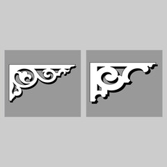 The vector file Corner Craftsman GPA Gable decoration