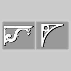 The vector file Corner Craftsman GPA Gable decoration