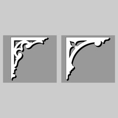 The vector file Corner Craftsman GPA Gable decoration
