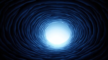 Obraz premium Abstract Blue Vortex: Journey into the Unknown