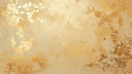 Elegant gold backdrop, shimmering surface reflecting light, creating a warm and luxurious atmosphere, ideal for showcasing products or enhancing visual presentations.