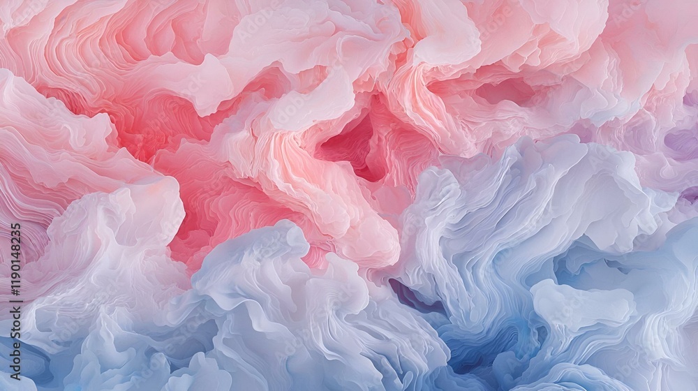 Poster vibrant abstract immersion, a colorful exploration of dynamic shapes and fluid forms, evoking a sens