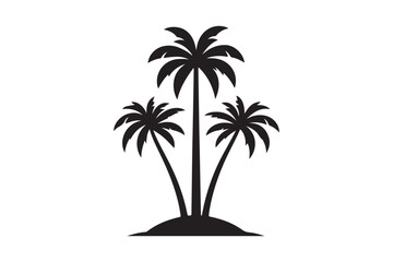 Obraz premium palm tree silhouette