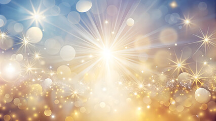 Fototapeta premium Dreamy Soft Abstract Background with Gentle Sunburst and Subtle Elegant Elements