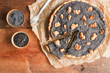 Mohnkuchen Streuselkuchen Mürbeteig Tarte