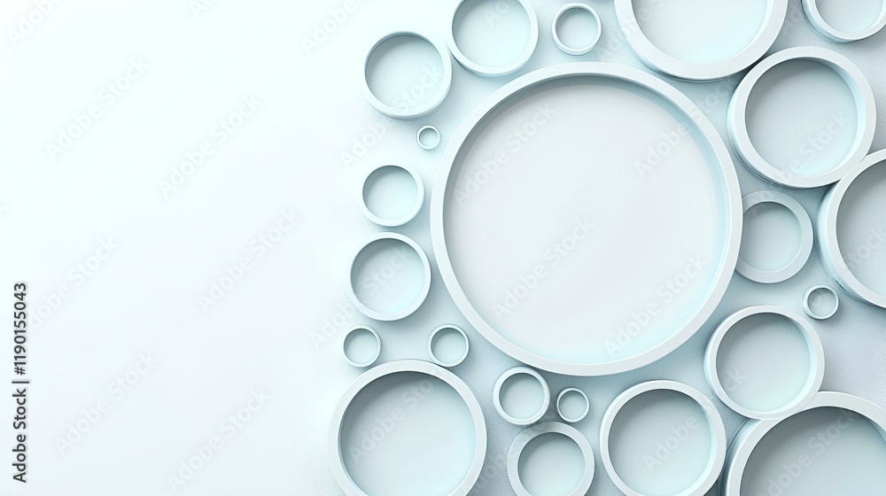 Poster minimalist feedback loop, an elegant representation of interconnected processes, showcasing simplici
