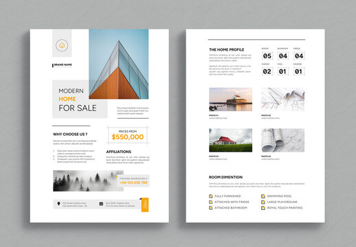 Real Estate Marketing Poster Layout