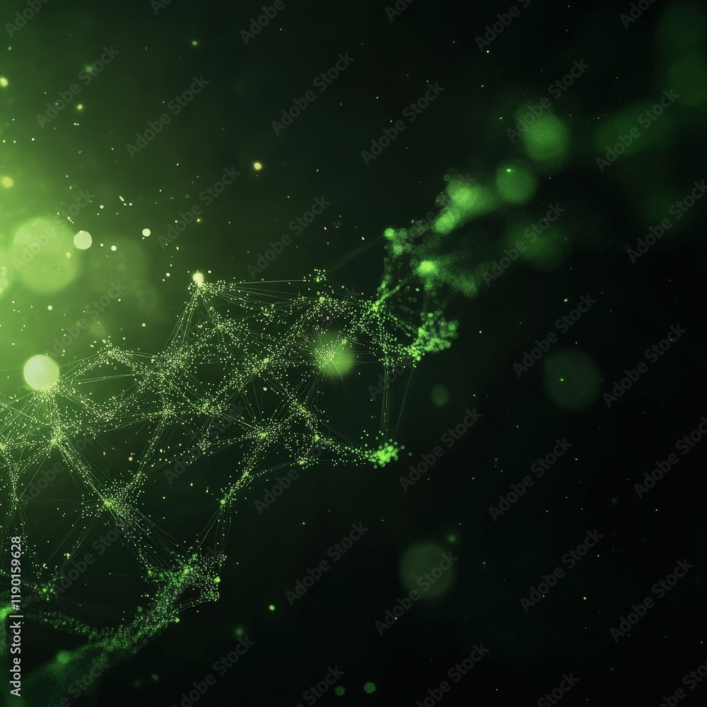 Poster innovative digital schematic of biofuel molecule separation in modern technology vibrant graphics sc